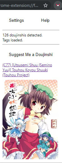 Find doujinshi based on your preferences
