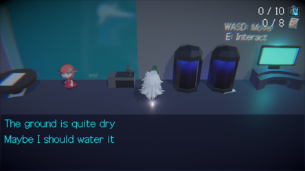 Nano's Lab, look for hint arounds to find secret words