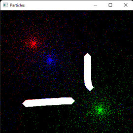 Example of particles system with the SFML
