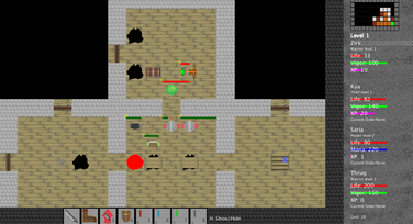 Turned-based RPG where you need to go inside an endless dungeon