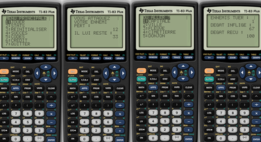 Text-based game for TI-83+